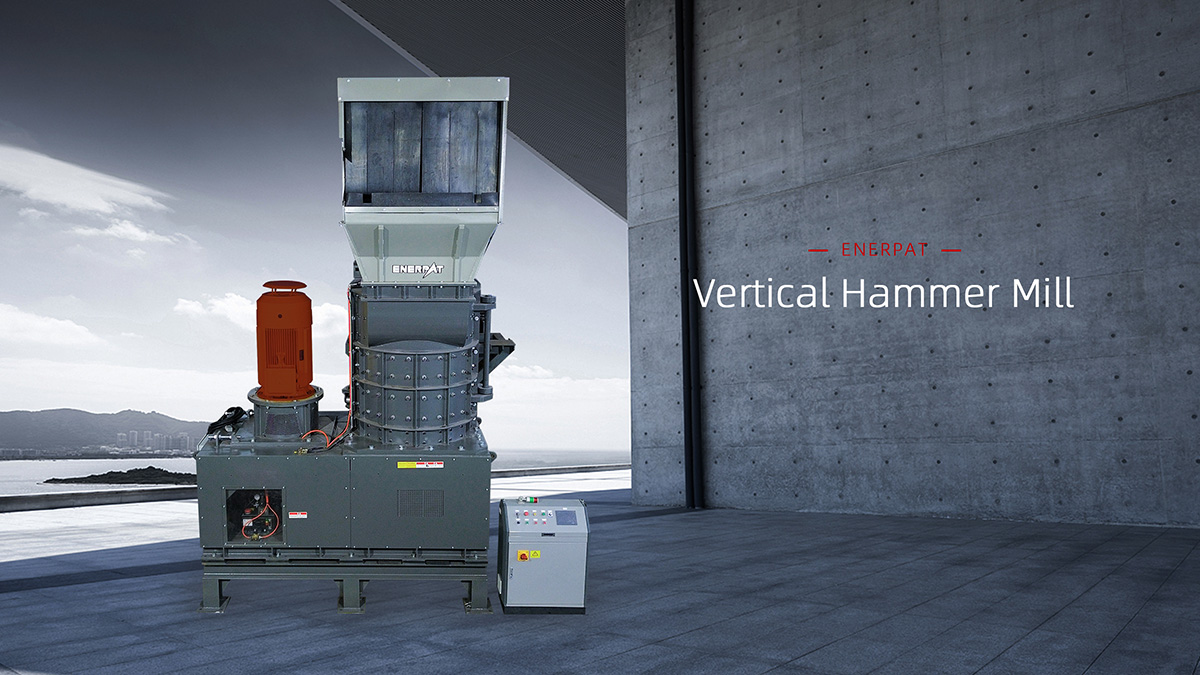 Vertical Hammer E Waste Shredder