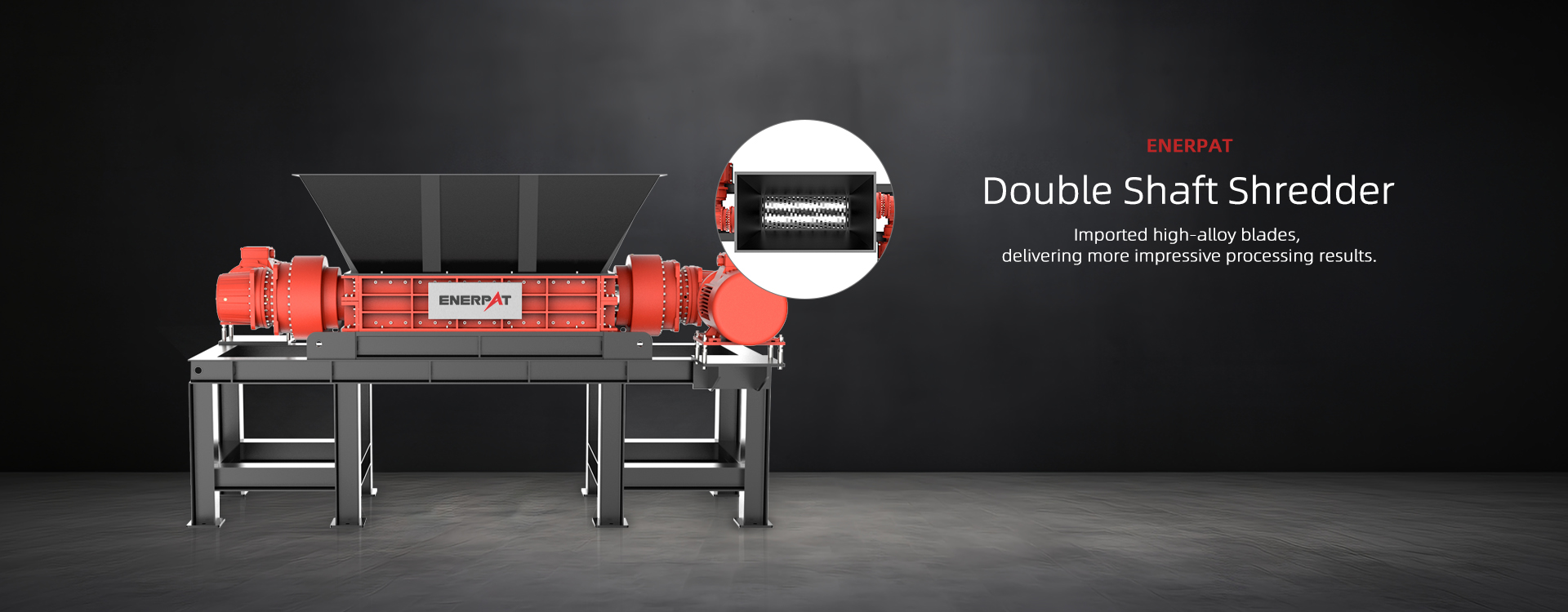 Dual Shaft Electronic Waste Shredder