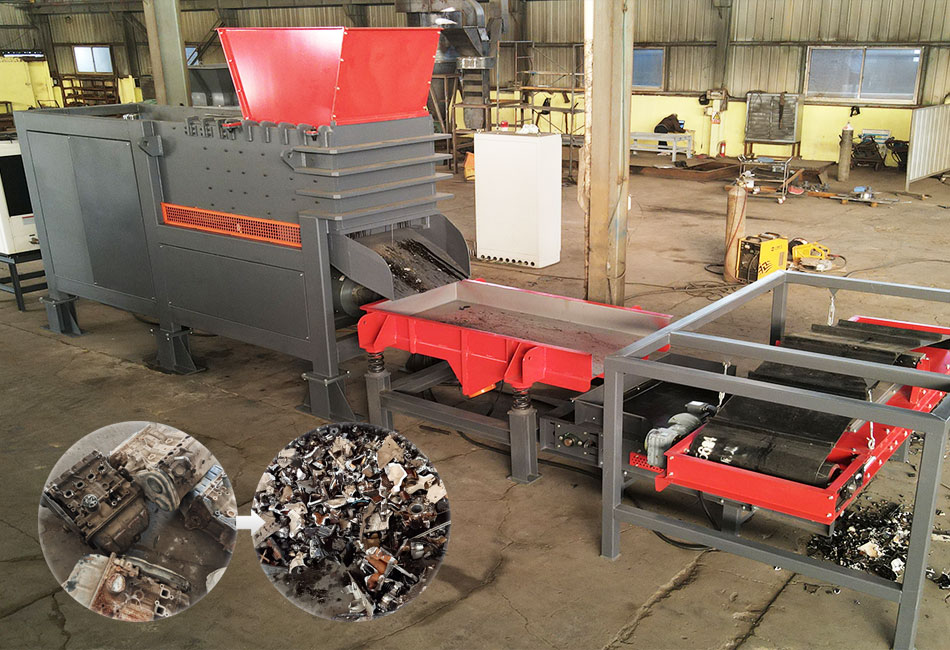 engine block crusher