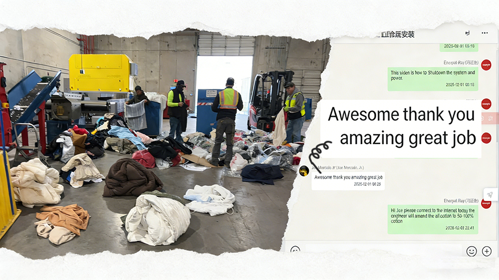 Fabric Shredding System Fabric Shredding System