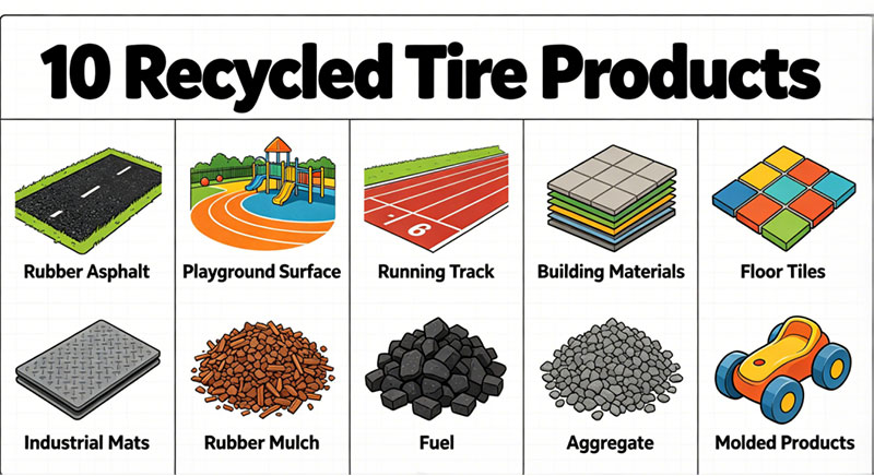 Markets for Shredded Tyres